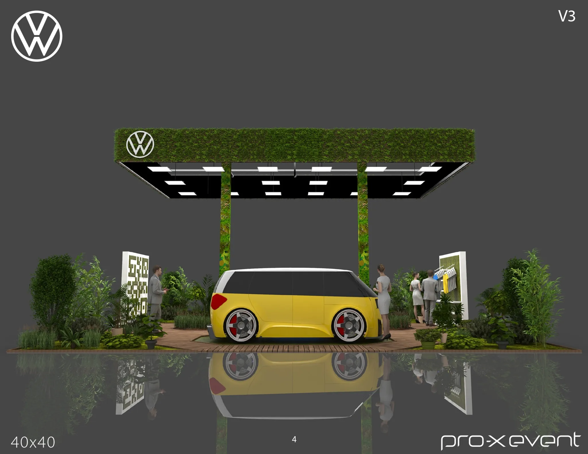 40x40 Île booth design by Pro-X Exhibits